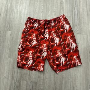 Broken Promises Anywhere But Here Board Shorts Men's Medium Red Anime Manga